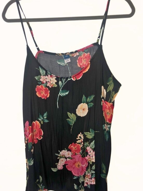 Tops - Floral Black Camisole Top